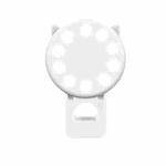 3 PCS Beauty Selfie Round Live Clip External LED Cartoon Mobile Phone Mini Fill Light(White)