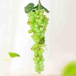 2 Bunches 110 Green Grapes Simulation Fruit Simulation Grapes PVC with Cream Grape Shoot Props
