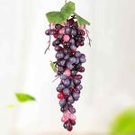 2 Bunches 110 Granules Agate Grapes Simulation Fruit Simulation Grapes PVC with Cream Grape Shoot Props