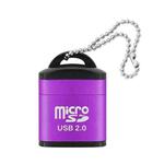 480Mbps Mini Micro SD Card Mobile Phone High-Speed TF Memory Card Reader Computer Car Speaker Card Reader(Purple)