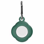 3 PCS Tracker Anti-Lost Silicone Protective Cover with Carabiner for AirtTag(Green)