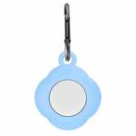 3 PCS Tracker Anti-Lost Silicone Protective Cover with Carabiner for AirtTag(Sky Blue)