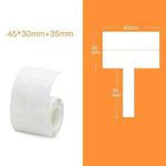 QR-285A Printer Thermal Sticker Paper Cable Label Paper 100 Sheet T Type 45 x 30 + 35 (White)