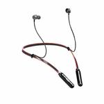 Q9S Hanging Neck Subwoofer In-Ear Wireless Bluetooth Sports Earphone(Black Red)