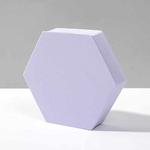 8 PCS Geometric Cube Photo Props Decorative Ornaments Photography Platform, Colour: Large Purple Hexagon