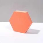 8 PCS Geometric Cube Photo Props Decorative Ornaments Photography Platform, Colour: Small Orange Hexagon
