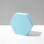 8 PCS Geometric Cube Photo Props Decorative Ornaments Photography Platform, Colour: Small Light Blue Hexagon