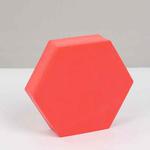 8 PCS Geometric Cube Photo Props Decorative Ornaments Photography Platform, Colour: Large Red Hexagon