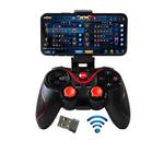 S6 Wireless Bluetooth Game Controller Handle With Bracket & Receiver For Android / IOS / PC