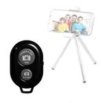 4 PCS Wireless Bluetooth Remote Control Selfie Selfie Stick Live Broadcast Video Controller(Black)