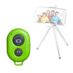 4 PCS Wireless Bluetooth Remote Control Selfie Selfie Stick Live Broadcast Video Controller(Green)