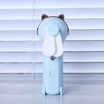 Handheld Hydrating Device Chargeable Fan Mini USB Charging Spray Humidification Small Fan(M10 Blue Kitten)