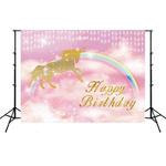 2.1m X 1.5m Unicorn Photography Background Birthday Theme Party Decoration Hanging Cloth(W044)