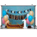 2.1m x 1.5m One Year Old Birthday Photography Background Cloth Birthday Party Decoration Photo Background(573)