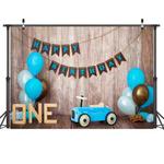2.1m x 1.5m One Year Old Birthday Photography Background Cloth Birthday Party Decoration Photo Background(581)