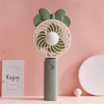 2 PCS USB Charging Handheld Mini Fan Portable Hand Small Fan(XH01 Green)