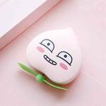 2 PCS 2216 Hand Holding Pink Peach Heart Makeup Mirror Fan Mini Cute USB Charging Fan(Stare)