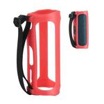 Suitable for JBL Flip5 Speaker Silicone Protective Sleeve Hollow Portable Soft Silicone Sleeve(Red)