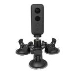 For Insta360 One X / One R Triangle Suction Cup Mount Holder with Ball-Head Tripod Adapter(3-Legs Sucker)