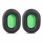 2 PCS Headset Sponge Cover For Razer V2, Colour: Black Skin Green Net 