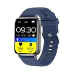 T10 Pro 1.65 Inch Smart Bracelet Heart Rate Blood Pressure Oxygen Body Temperature Monitoring Dial Watch(Blue)