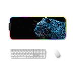 300x800x4mm F-01 Rubber Thermal Transfer RGB Luminous Non-Slip Mouse Pad(Ice Lend)