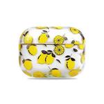 2 PCS Bronzing Wet Sticking Hard Shell Protective Case For AirPods Pro(Lemon)