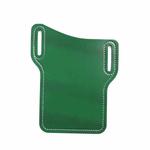 2 PCS Men PU Leather Outdoor Sports Waist Belt Hanging Mobile Phone Bag(Green)
