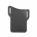 2 PCS Men PU Leather Outdoor Sports Waist Belt Hanging Mobile Phone Bag(Gray)