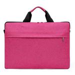 Portable Notebook Bag Multifunctional Waterproof and Wear-Resistant Single Shoulder Computer Bag, Size: 14 inch(Pink)