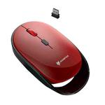 XUNSVFOX XYH60 1600 DPI 6-keys Charge Mute Wireless Mice, Colour: 2.4G+Bluetooth Black Red 