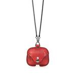 CONTACTS FAMILY CF1122A  AirPods Pro Leather Protective Case with Necklace for AirPods Pro(Red)