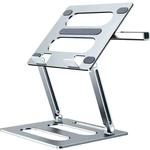 Oatsbasf Z08 Metal Notebook Support Adjustable Desktop Increase Notebook Stand(Silver)