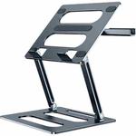 Oatsbasf Z08 Metal Notebook Support Adjustable Desktop Increase Notebook Stand(Gray)