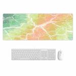 300x800x3mm Marbling Wear-Resistant Rubber Mouse Pad(Rainbow Marble)