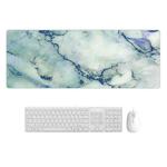 300x800x5mm Marbling Wear-Resistant Rubber Mouse Pad(Blue Crystal Marble)