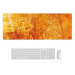 400x900x4mm Marbling Wear-Resistant Rubber Mouse Pad(Yellow Marble)