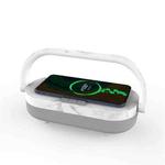XG21008 3 In 1 Wireless Charger Bluetooth Speaker Rechargeable Bedside Night Light(Marble Pattern)