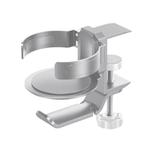 Rotating Cup Holder Headphone Holder Internet Cafe Monitor Headphone Hanger(Moonlight Silver)