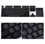 104-Keys Two-Color Mold Transparent PBT Keycap Mechanical Keyboard(Gray Black)