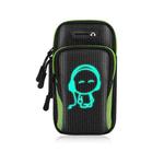 2 PCS Running Mobile Phone Arm Bag Sports Wrist Bag Universal For Mobile Phones Within 6 Inche, Colour: Green Doll