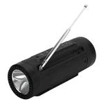 PL-89 Mini Bluetooth Speaker 2 in 1 Outdoor Sports Flashlight & Speaker Support Power Output(Black)