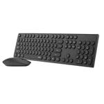 Rapoo X260 Computer Office Game Silent Wireless Optical Keyboard and Mouse Set(Business Black)