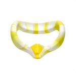 VR Silicone Eye Cover Anti-Sweat And Decontamination Color VR Goggles For Oculus Quest 2(White Yellow)