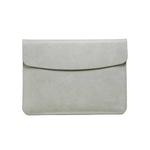 Horizontal Litchi Texture Laptop Bag Liner Bag For MacBook 15.4 Inch A1398(Liner Bag Gray)