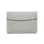 Horizontal Litchi Texture Laptop Bag Liner Bag For MacBook   13 Inch A1708 / 1706/1989 / A2337 / A2338(Liner Bag Gray)