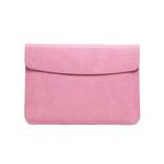Horizontal Litchi Texture Laptop Bag Liner Bag For MacBook   13 Inch A1708 / 1706/1989 / A2337 / A2338(Liner Bag Pink)