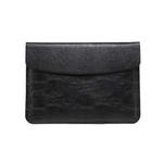 Horizontal Litchi Texture Laptop Bag Liner Bag For MacBook 15 Inch A1707 / 1990(Liner Bag Black)