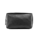 2 PCS  Portable Digital Accessory Leather Bag Single Layer Storage Bag, Colour: Microfiber Sheepskin (Black)