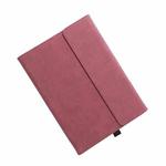 Clamshell  Tablet Protective Case with Holder For MicroSoft Surface GO 2(Sheepskin Leather / Red)